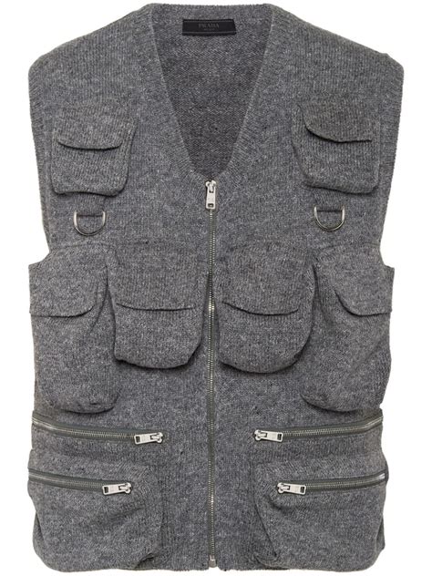 prada wool vest.